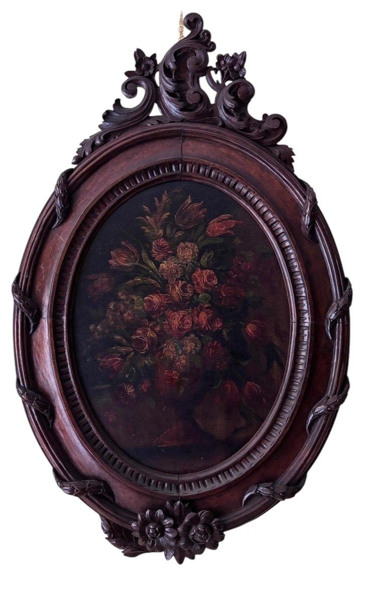 Paire de peintures à l'huile sur panneau, seconde moitié du XIXe siècle-photo-2