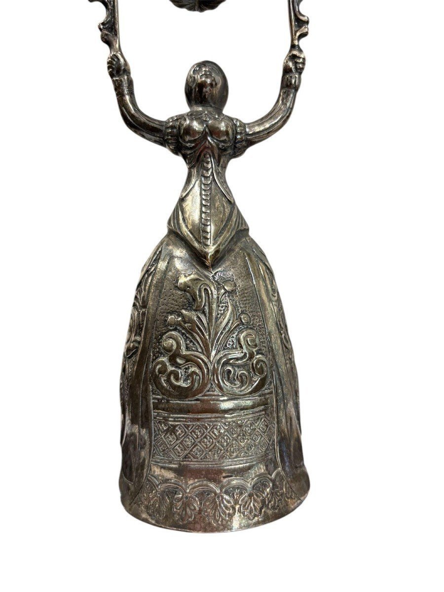 Coupe De Mariage Allemande En Argent De Style Baroque, XIXe Siècle-photo-4
