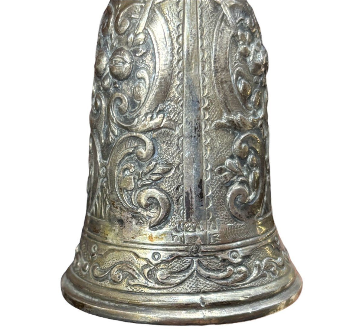 Coupe De Mariage Allemande En Argent De Style Baroque, XIXe Siècle-photo-6
