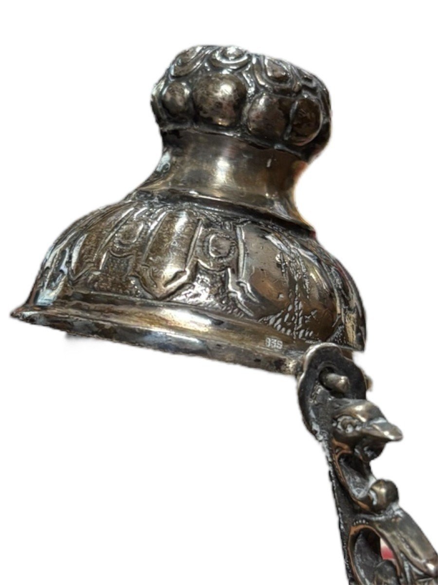 Coupe De Mariage Allemande En Argent De Style Baroque, XIXe Siècle-photo-7