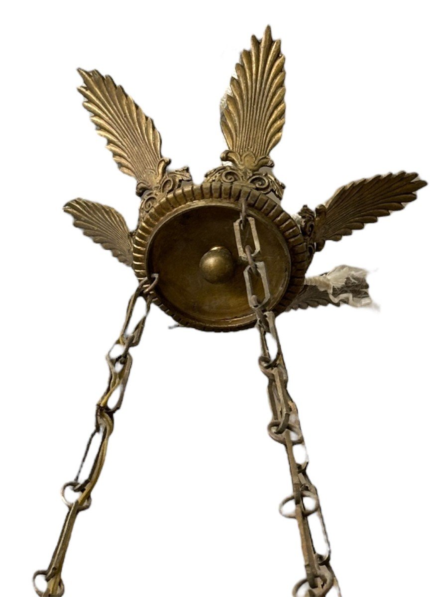 Lampadaire En Bronze, Style Impero.-photo-4