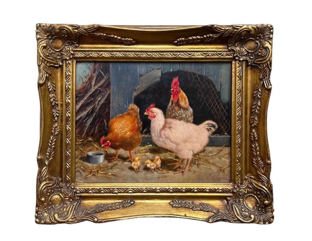 Eduardo Cerrone (naples, 1935–2011), *chickens*.