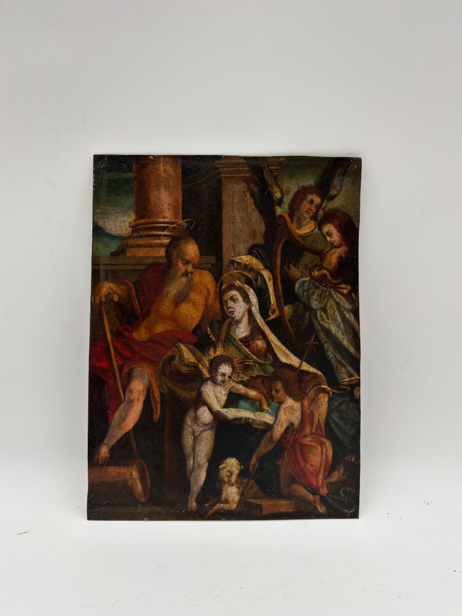 The Holy Family With The Young Saint John And Angels-photo-2