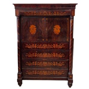 Chiffonier Charles X, 19th Century Palermo Cabinetmaking.