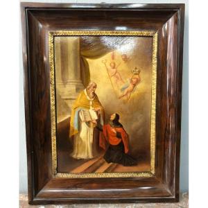 Saint Basile le Grand remet la Règle à sainte Macrine