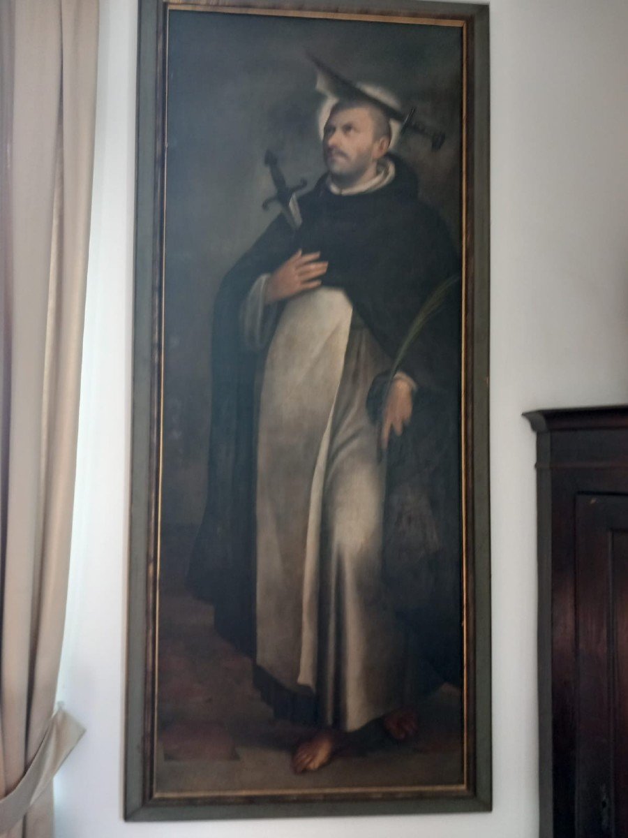 Peinture à l'Huile Sur Toile - Saint Pierre De Vérone, '600 -photo-2