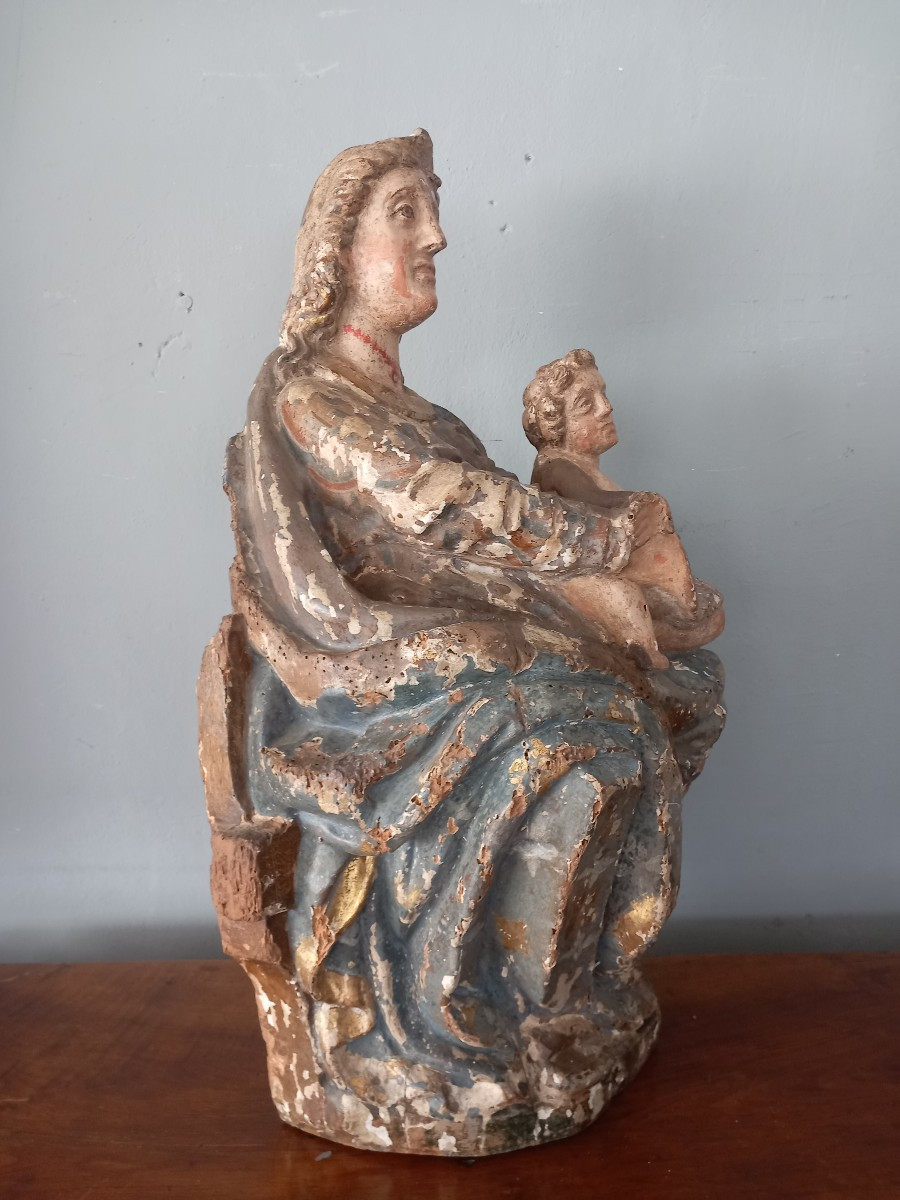 Sculpture Madonna With Child, Late 16th Century, Italy -photo-2