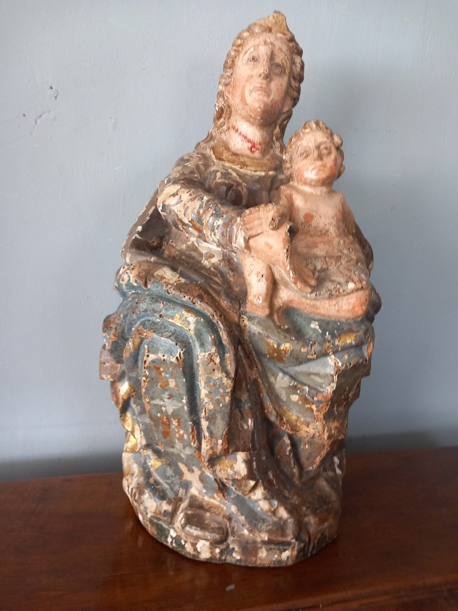 Sculpture Madonna With Child, Late 16th Century, Italy -photo-1