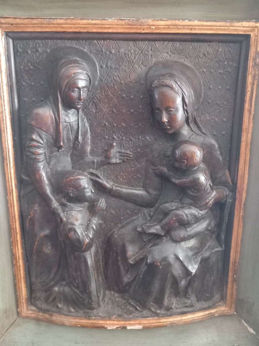 Terracotta Relief Depicting A Sacred Scene, Late 1400s, Italy-photo-2