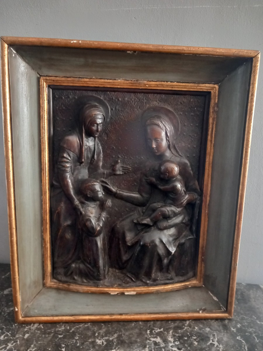 Terracotta Relief Depicting A Sacred Scene, Late 1400s, Italy