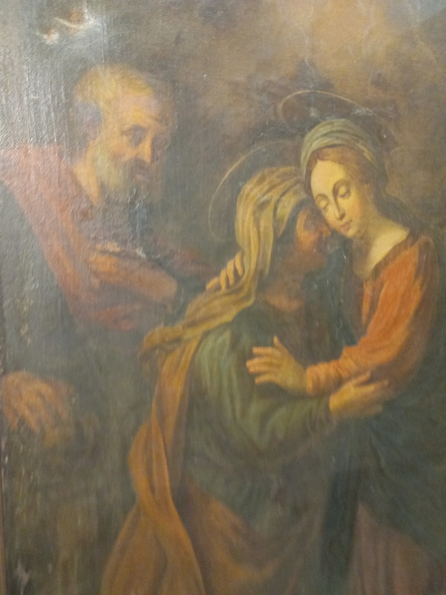 Tableau « La Visitation », XVIIIe siècle, Italie centrale 