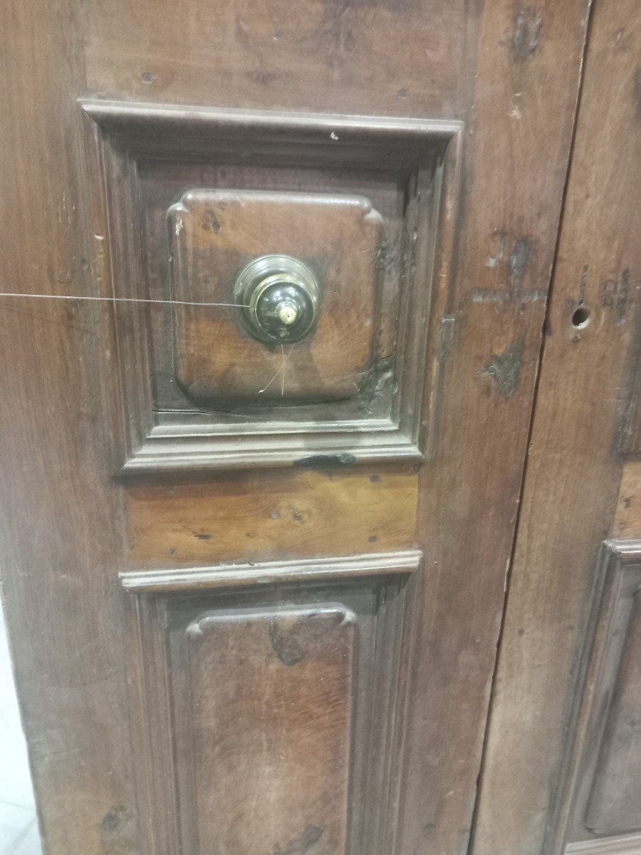 Two Antique Walnut Doors, 18th Century -photo-3