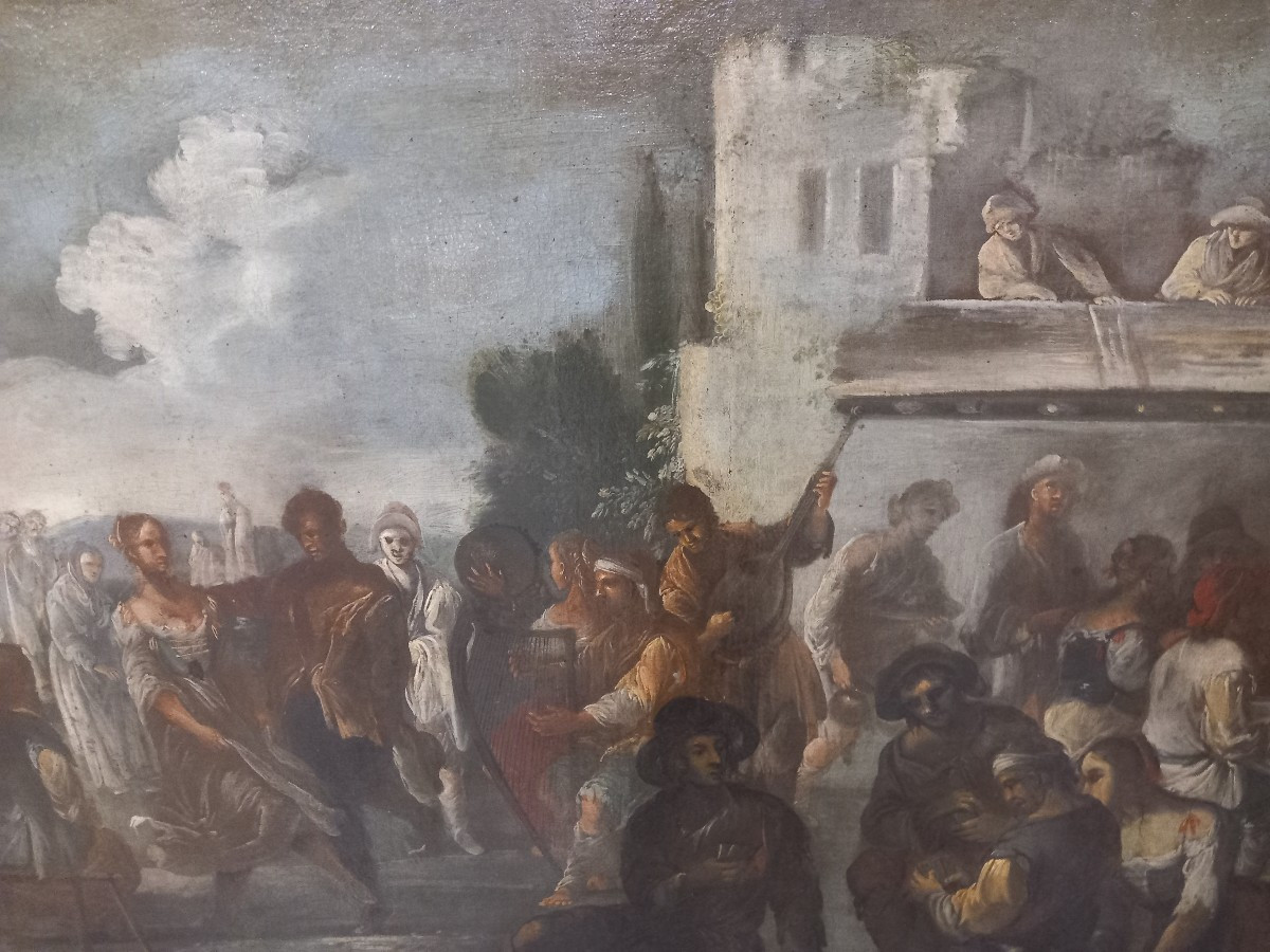 Painting - Festival At The Castle, 18th Century, Venice-photo-3