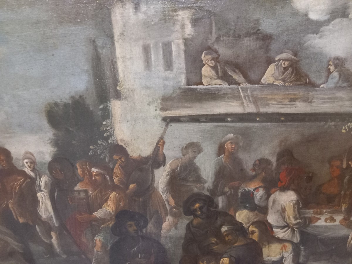 Painting - Festival At The Castle, 18th Century, Venice-photo-6