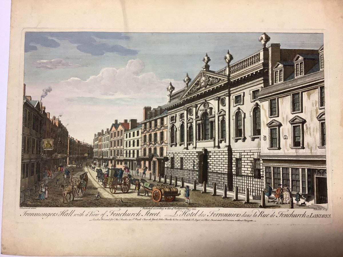 Series Of 4 Etchings Views Of London Ep 1700-photo-1