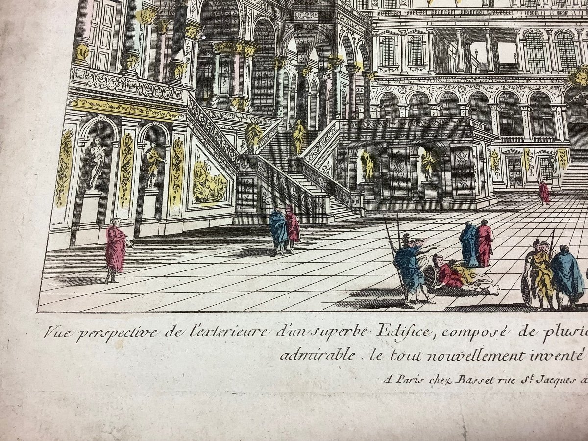 Theatrical Perspective Engraving Ep 1756-photo-3