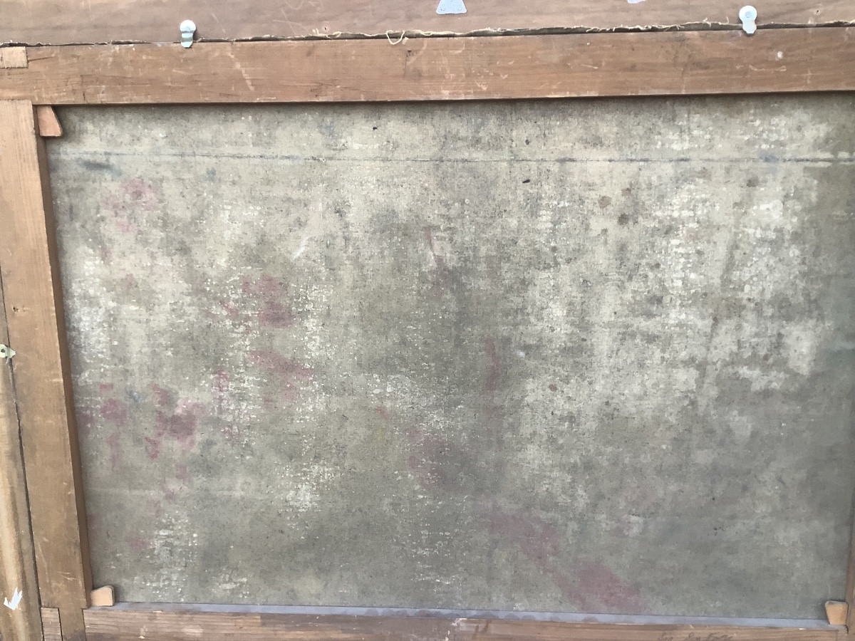 Oil On Canvas Vide Of Venice To Be Restored Painted Artur Ressel Germani 1896- 1966-photo-4