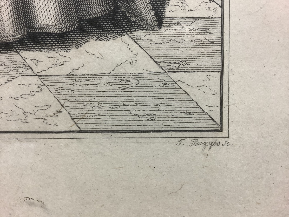 Portrait d’une jeune noble,gravure du peintre A.VAN DICK, XVIIIe siecle-photo-3