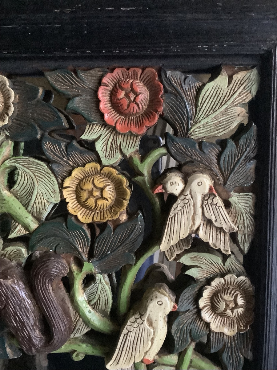Carved And Lacquered Wooden Frame Ep 900-photo-4