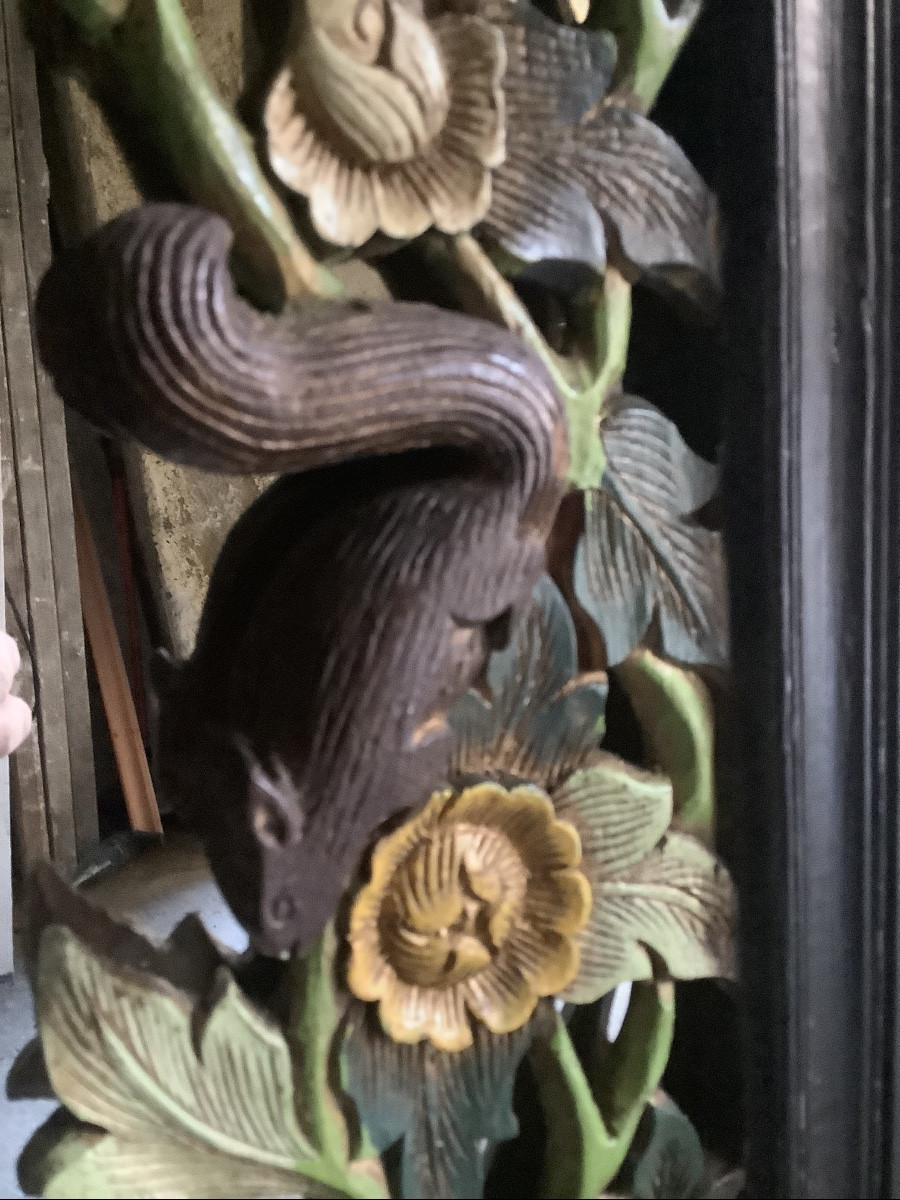 Carved And Lacquered Wooden Frame Ep 900-photo-2