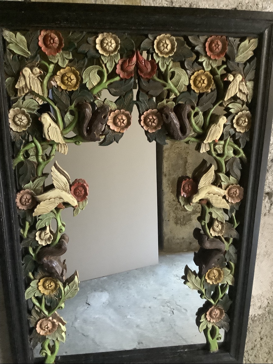 Carved And Lacquered Wooden Frame Ep 900-photo-4