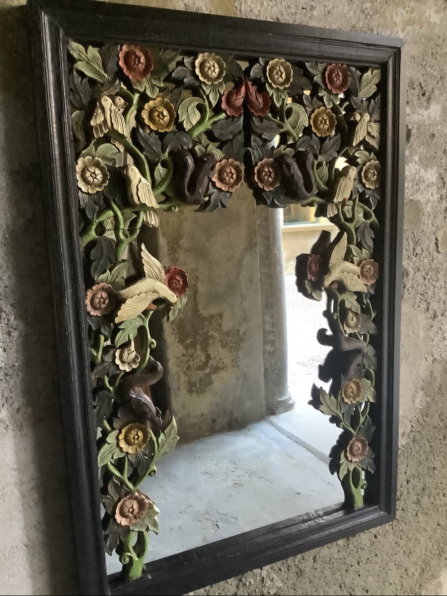 Carved And Lacquered Wooden Frame Ep 900