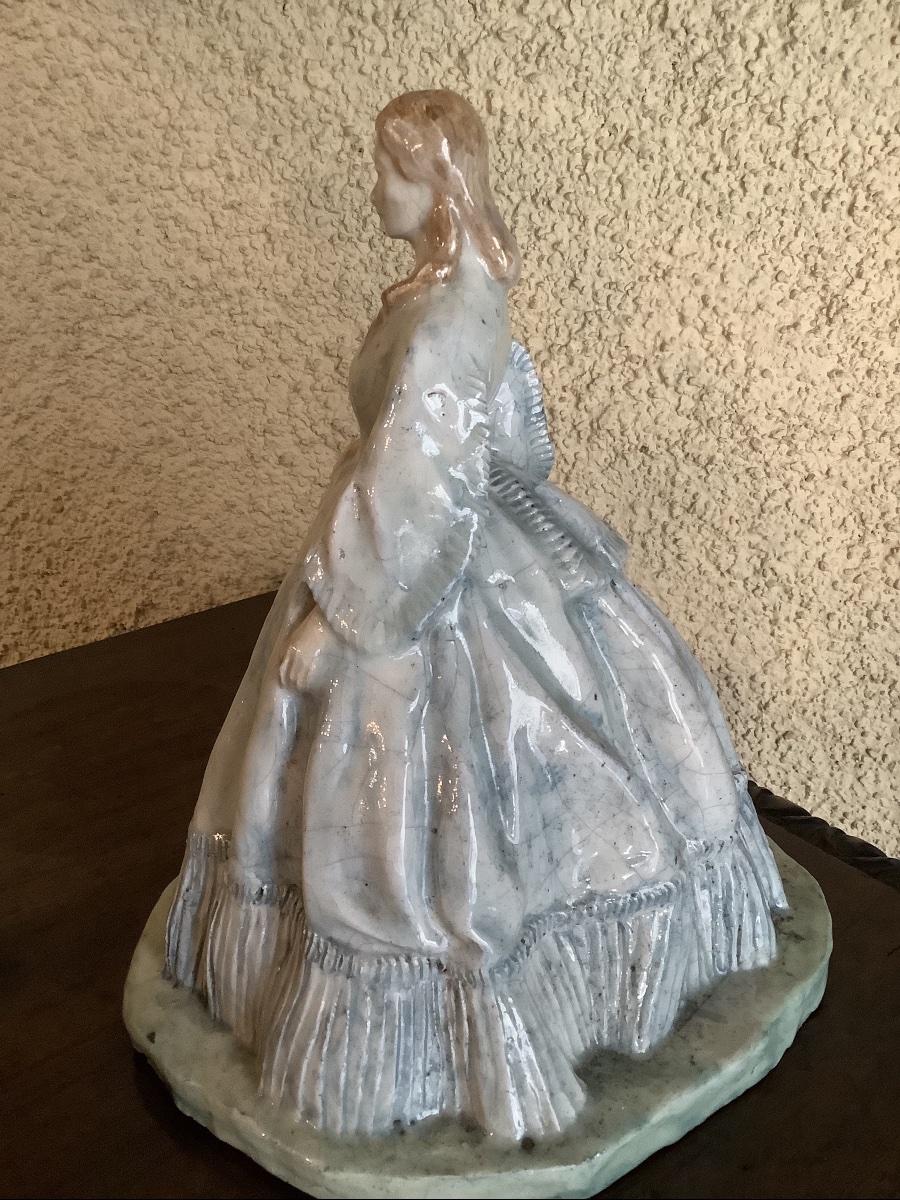 French Ceramic Checkerboard Signed Lachenal, 1925-photo-1