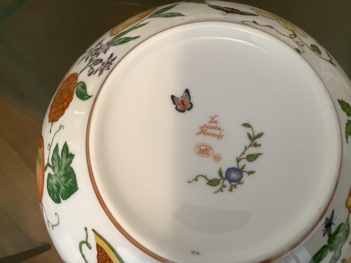 Service en porcelaine fine Herme’s compose’ de 39 piece Ep XX siecle-photo-3