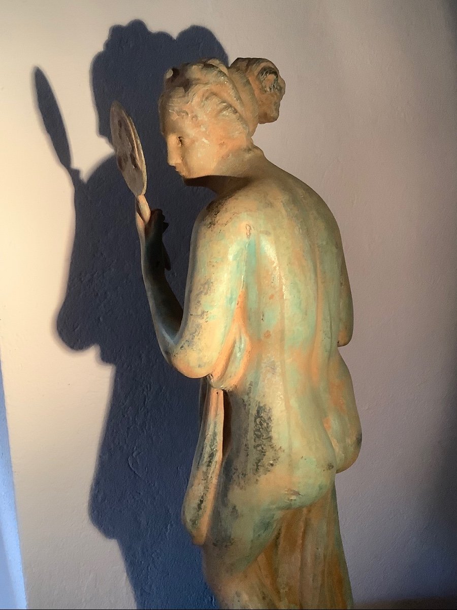 Sculpture En Bronze De Vanite’ De La Fin Du 19e’me Siecle-photo-3