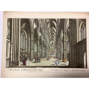 Engraving Of Westminster Cathedral Ep 1700
