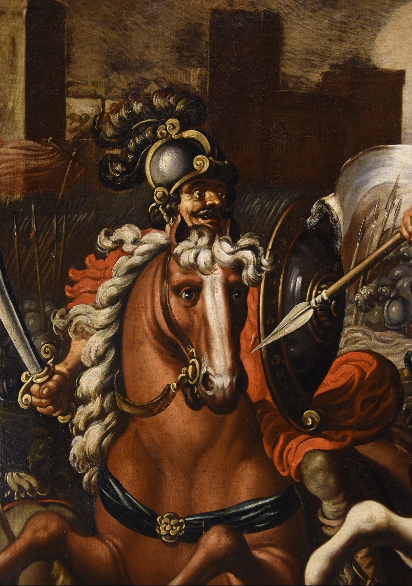 Antonio Tempesta (Florence 1555 - Rome 1630), Scène de combat entre chevaliers-photo-7