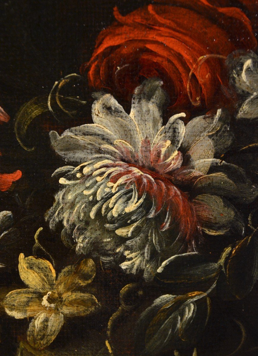 Pieter Casteels III -signé- (anvers 1684 - Richmond 1749), Nature Morte Florale-photo-5