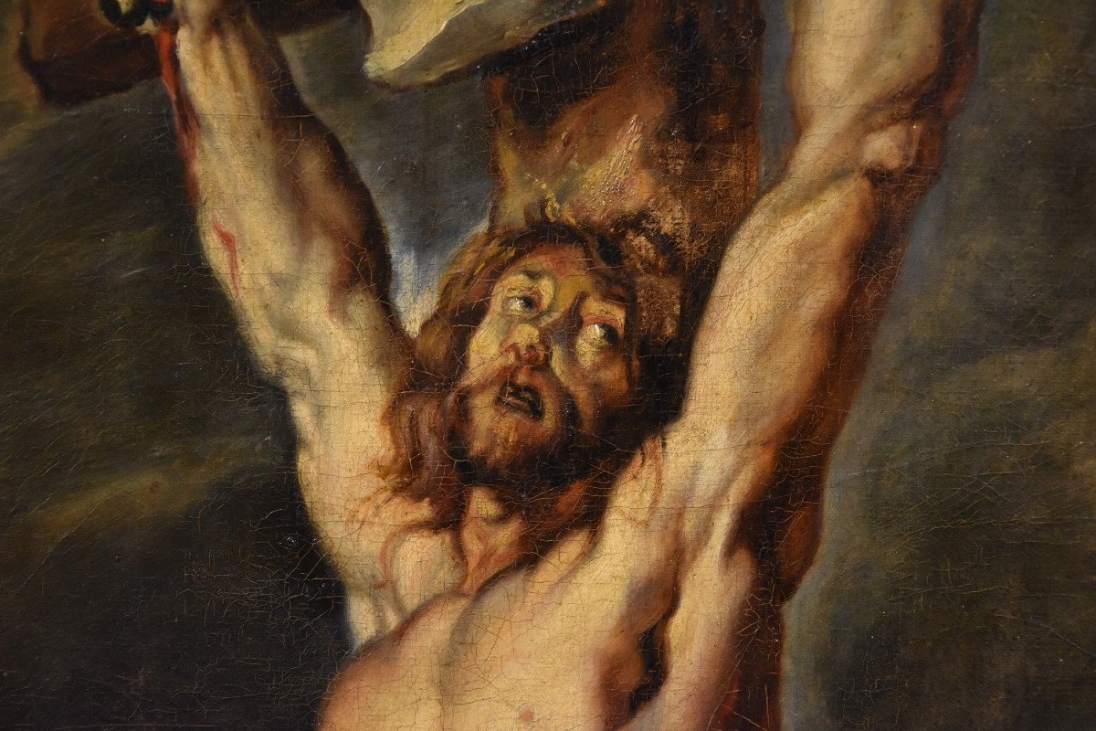 Christ Crucifié Avec Marie-madeleine, Peter Paul Rubens (1577 - 1640) Atelier De-photo-5