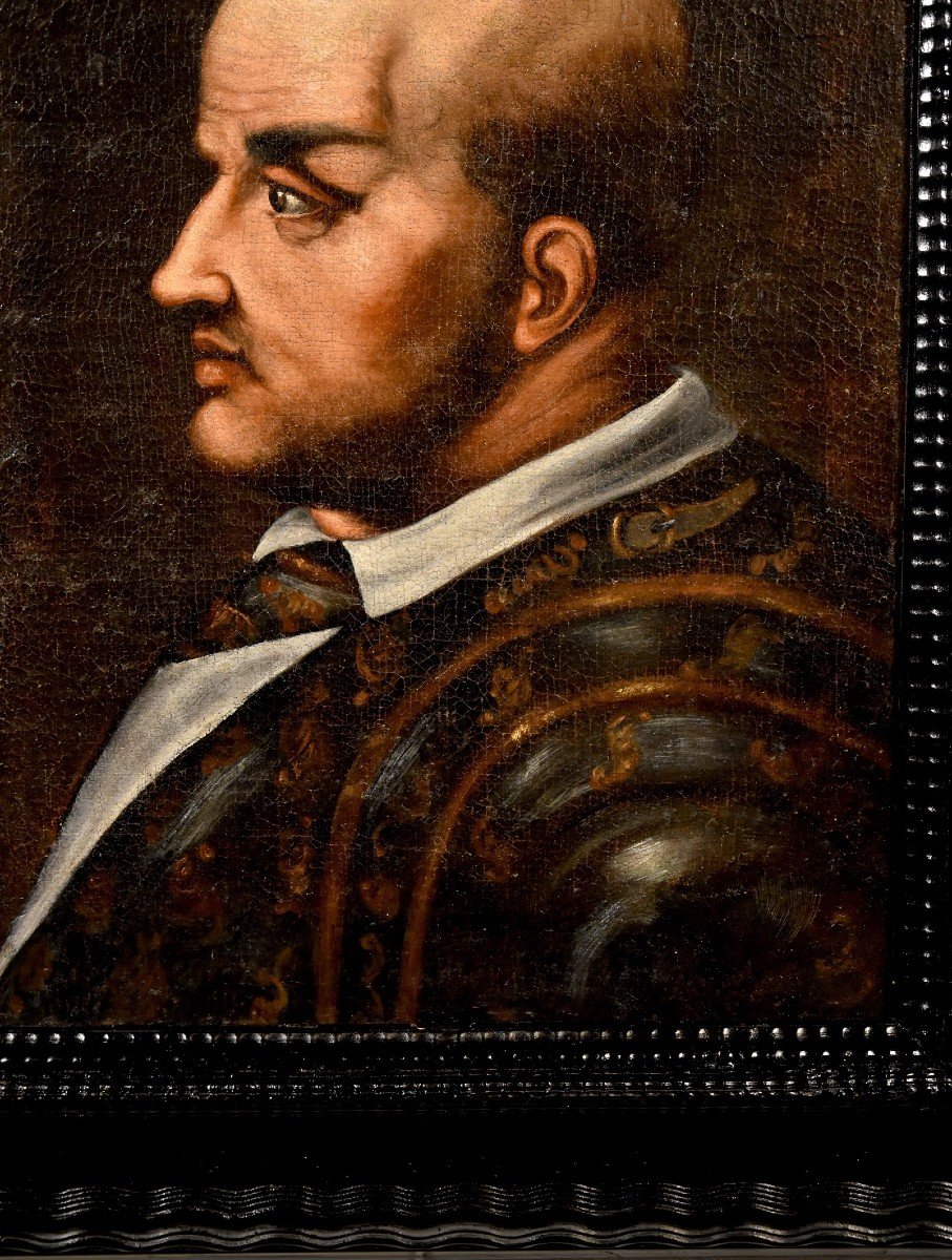 16th Century Tuscan Painter, Portrait Of Niccolò Orsini, Count De Pitigliano (1442-1510)-photo-4
