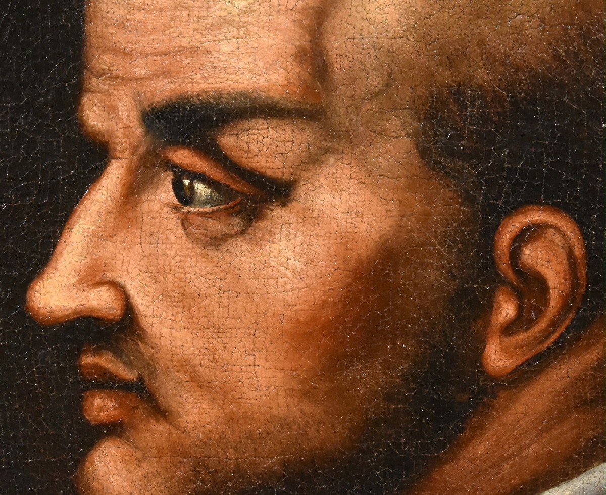 16th Century Tuscan Painter, Portrait Of Niccolò Orsini, Count De Pitigliano (1442-1510)-photo-4
