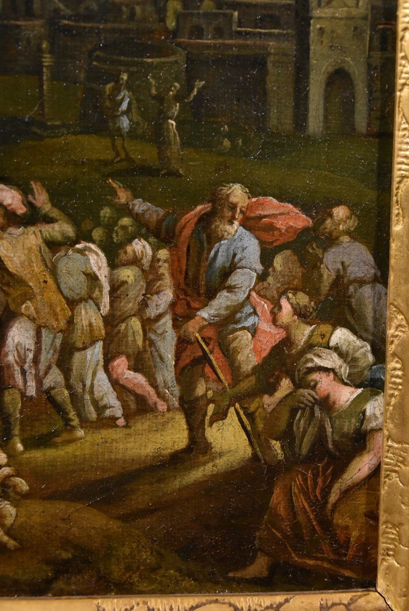 Fantastic Landscape With The Crucifixion Of Christ, Scipione Compagno (naples 1624 - 1680)-photo-7