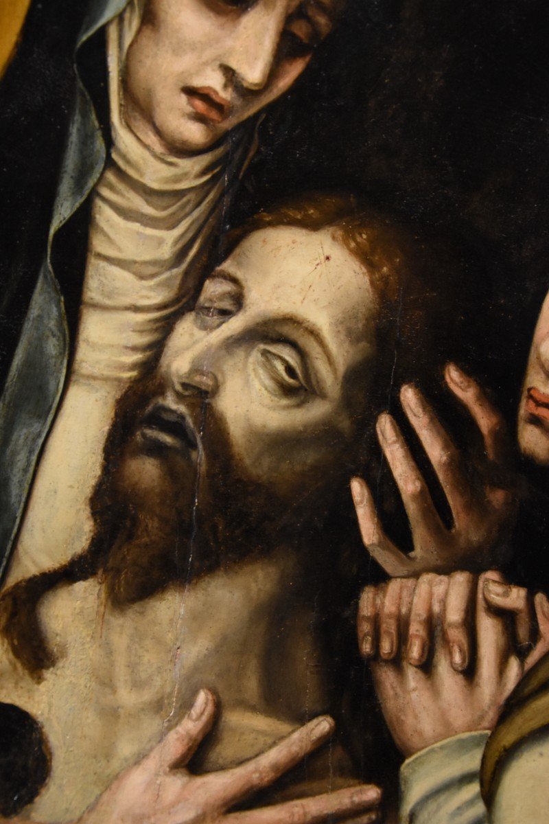 La Pietà With Saint John, Luis De Morales, Called 'el Divino' (badajoz 1509 - 1586) workshop Of-photo-2