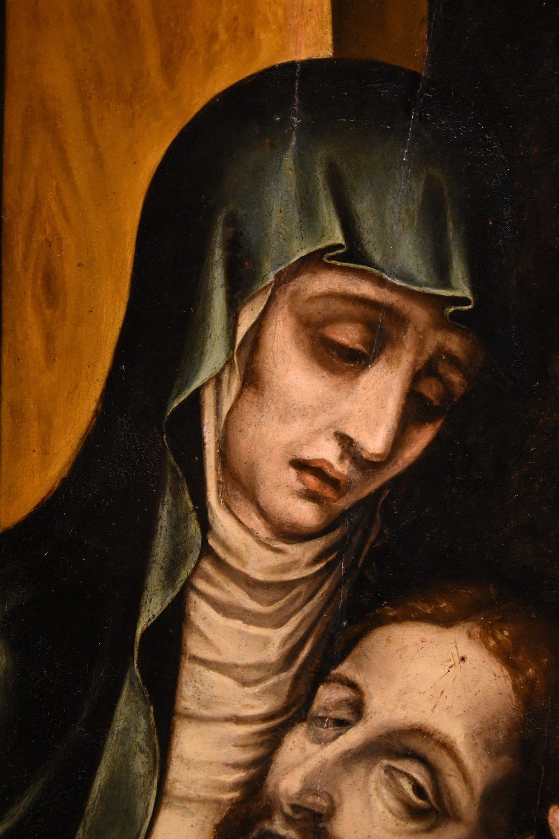 La Pietà With Saint John, Luis De Morales, Called 'el Divino' (badajoz 1509 - 1586) workshop Of-photo-4