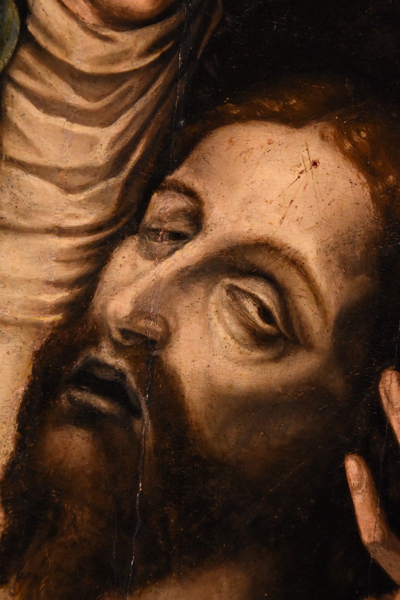 La Pietà With Saint John, Luis De Morales, Called 'el Divino' (badajoz 1509 - 1586) workshop Of-photo-6