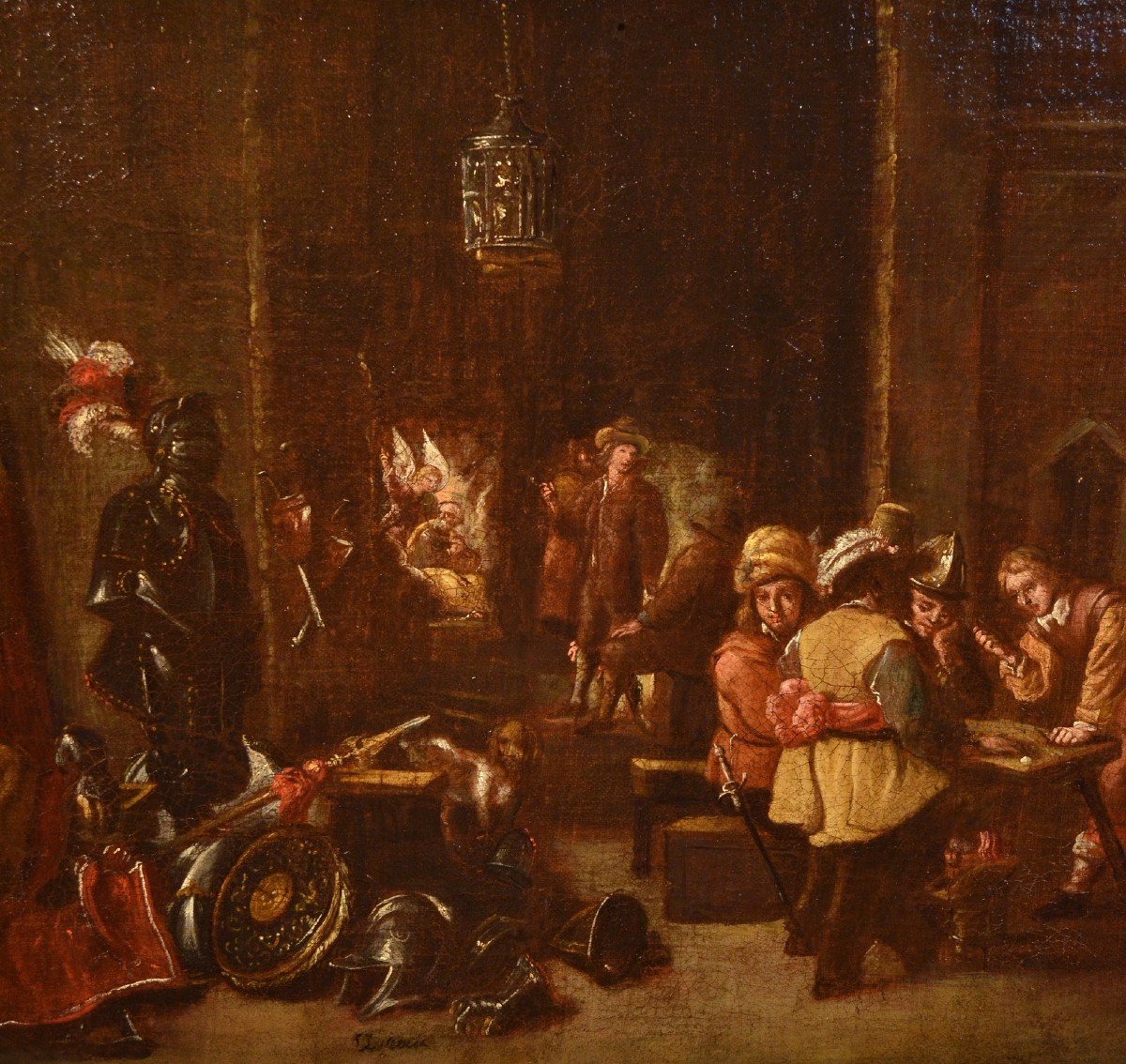 Guardhouse With Soldiers At Rest, David Teniers (antwerp 1610 - Brussels 1690), Workshop-photo-4