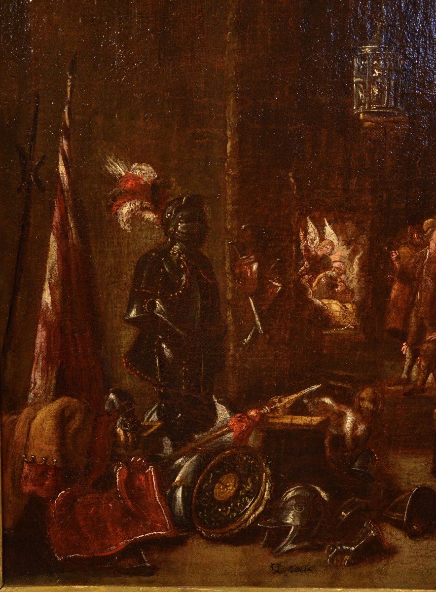 Guardhouse With Soldiers At Rest, David Teniers (antwerp 1610 - Brussels 1690), Workshop-photo-2
