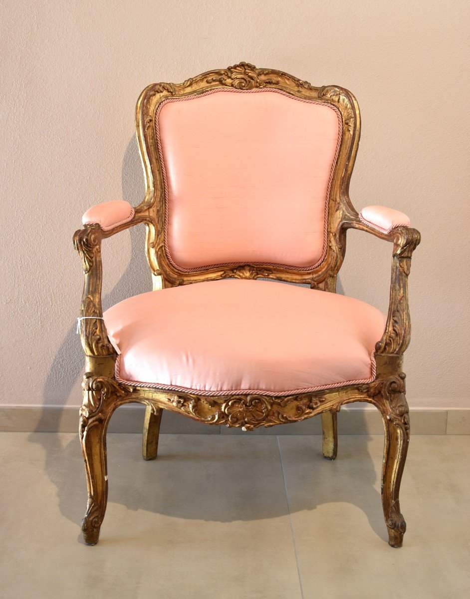 Pair Of Armchairs From The Rococo Period, France, 18th Century-photo-7
