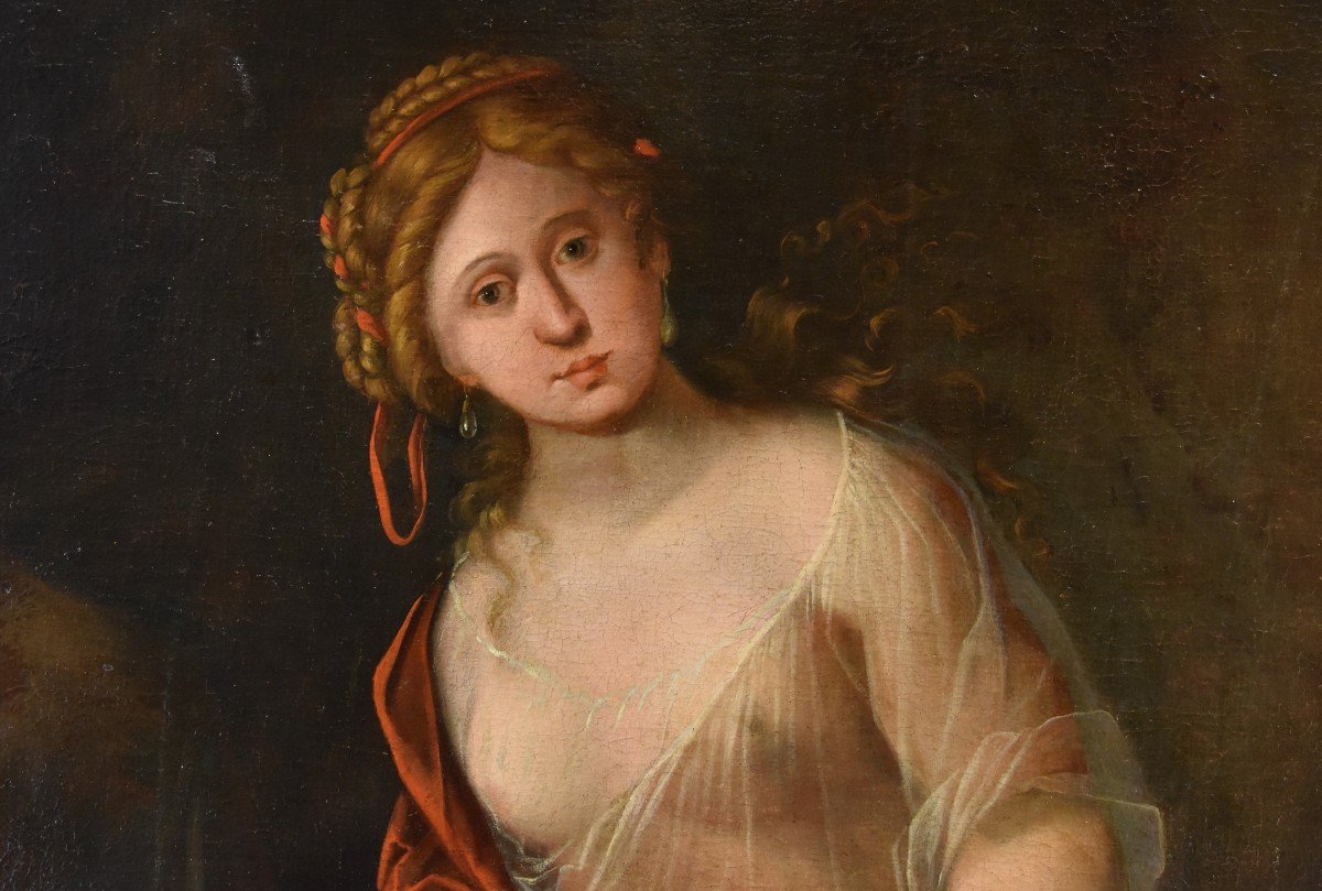 Mattheus Terwesten (the Hague, 1670 - 1757), Young Woman As Allegory Of The Art Of Painting-photo-2