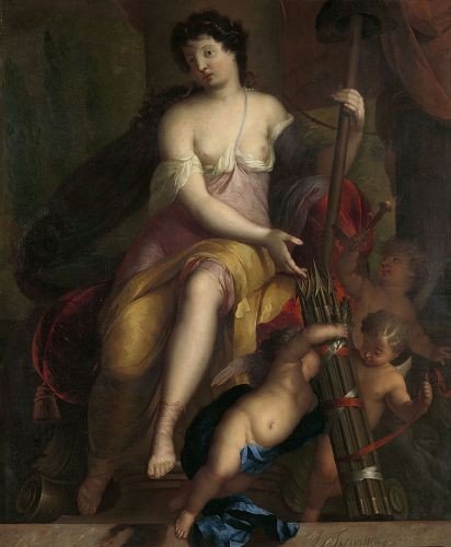 Mattheus Terwesten (the Hague, 1670 - 1757), Young Woman As Allegory Of The Art Of Painting-photo-7