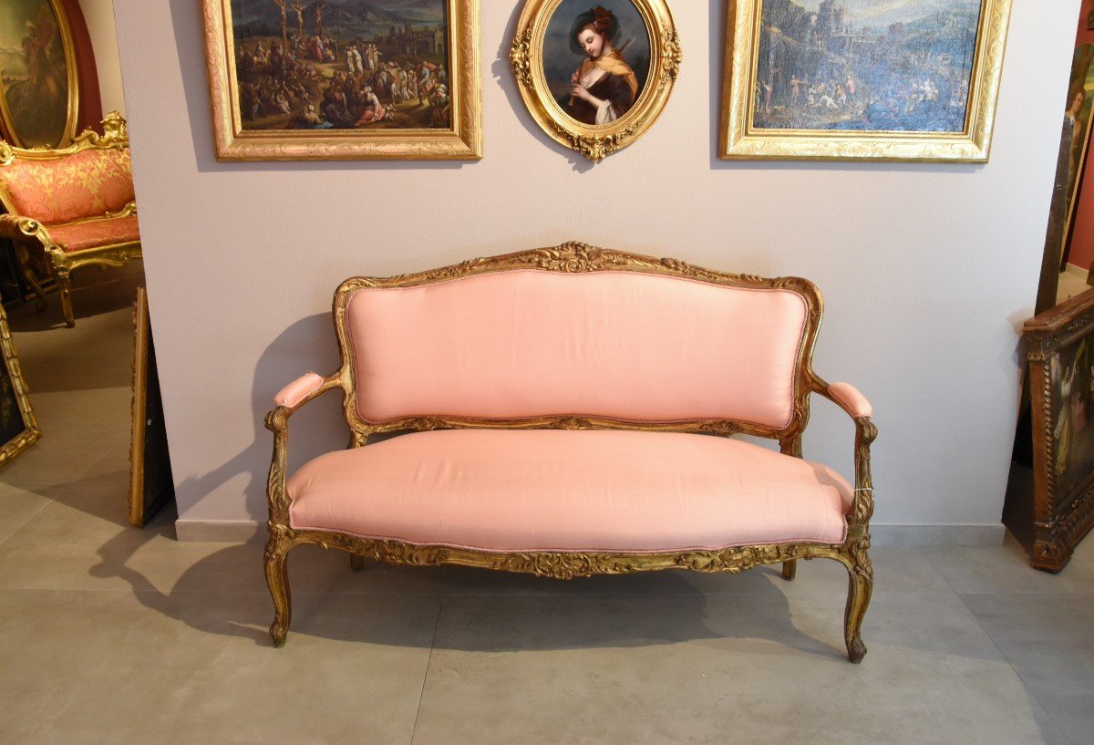 Rococo Period Sofa, France 18th Century-photo-3