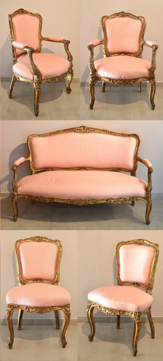 Rococo Period Sofa, France 18th Century-photo-4