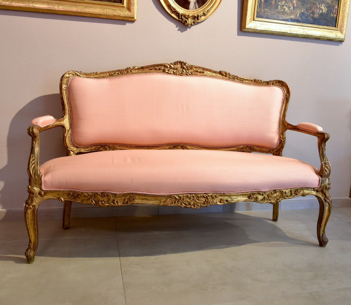 Rococo Period Sofa, France 18th Century-photo-5