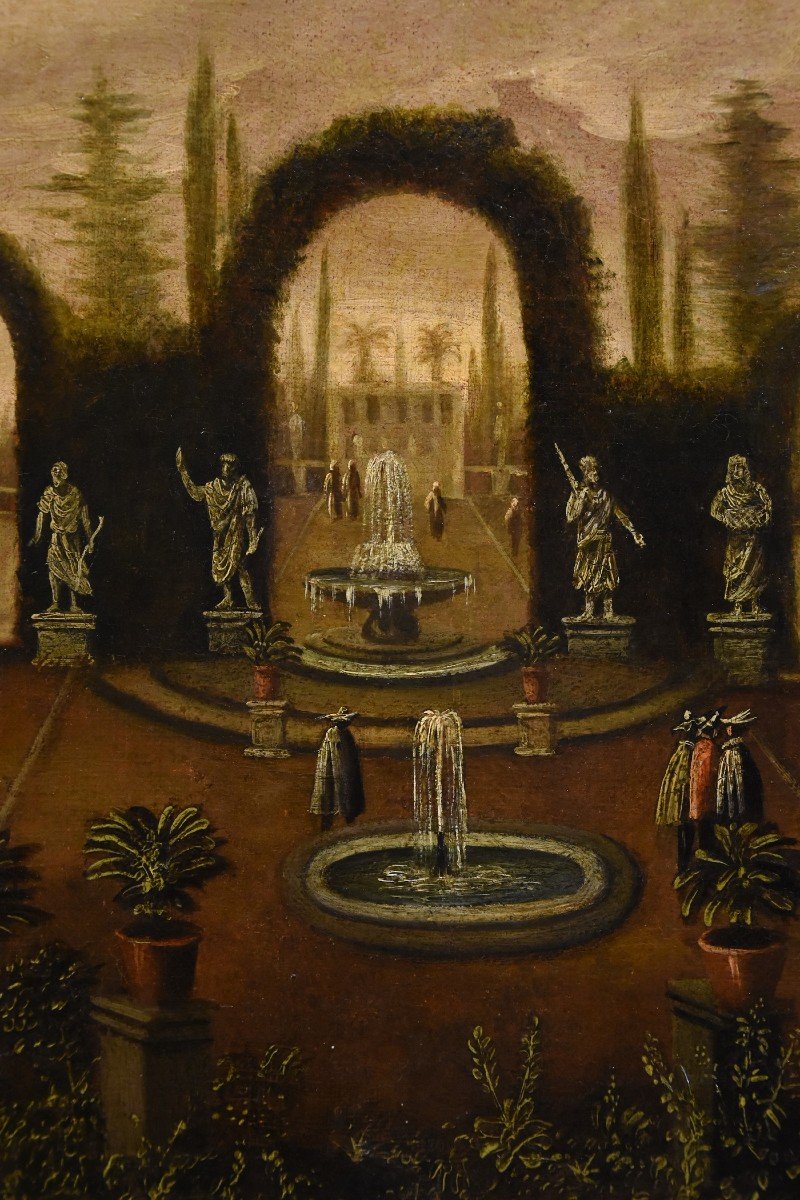 Jardin à l'Italienne Dans Une Villa, Isaac De Moucheron (amsterdam 1667 - 1744) Cercle-photo-3