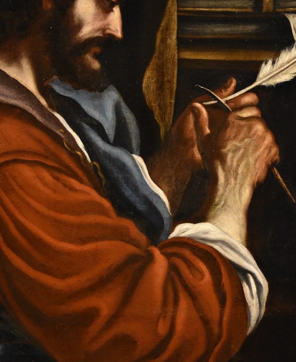 Saint Mark The Evangelist, Bartolomeo Gennari (cento, 1594 - Bologna, 1661) Attributable To-photo-3