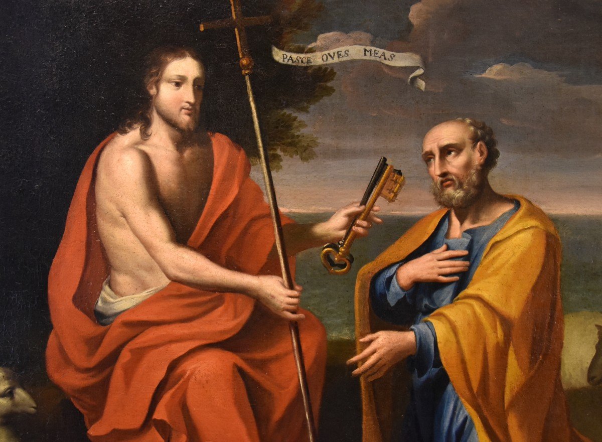 Christ Delivering The Keys To St. Peter, Paolo De Matteis (naples, 1662 - 1728) Attributed To-photo-4